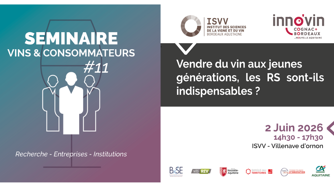 Séminaire Vins & Consommateurs #11 : Génération Z, vin, réseaux sociaux et influenceurs